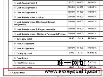 温哥华网课代修_北美高中代修网课案例