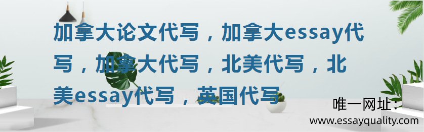 加拿大论文代写，加拿大essay代写，加拿大代写