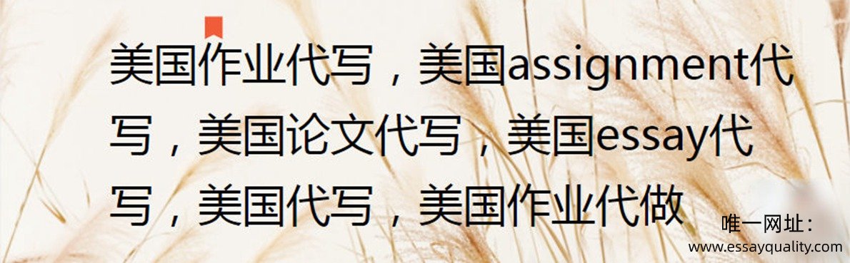 美国作业代写，美国assignment代写，美国论文代写